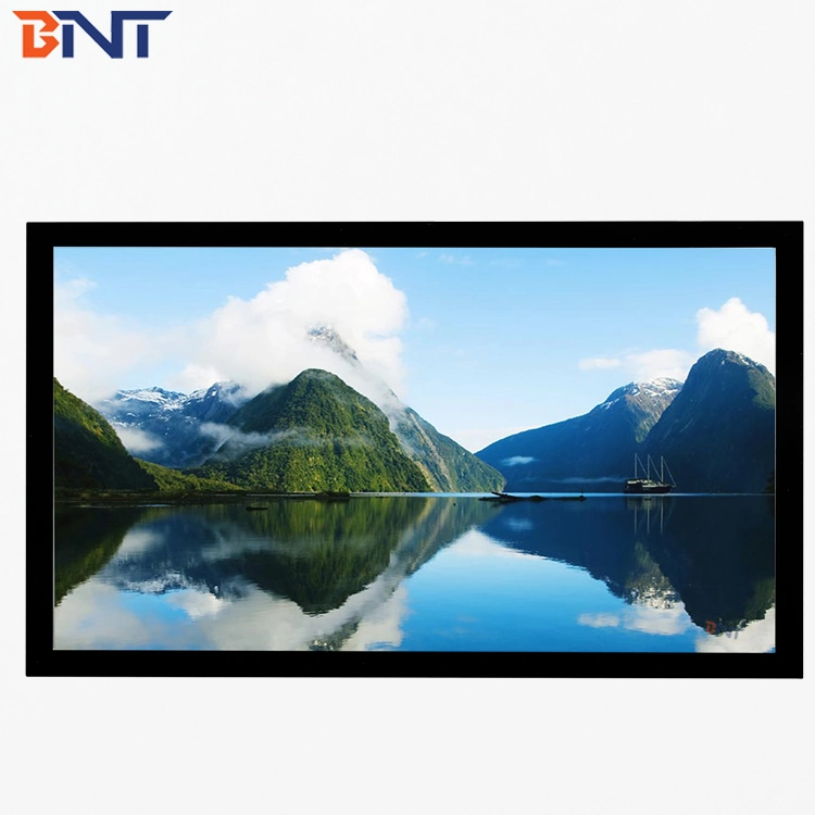 Bnt Home Theater Projector Fixed Frame Screen Wall Mount Projection Screen