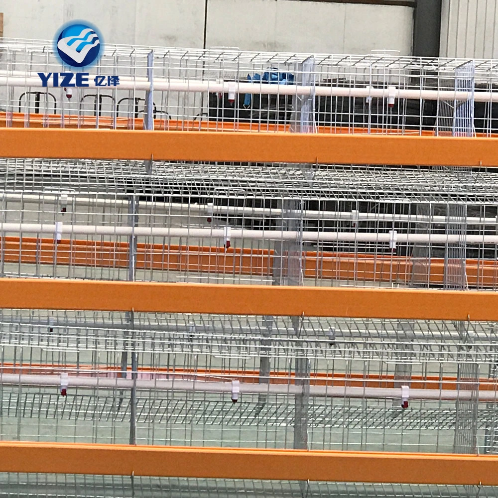 3 oder 4 Layer Chicken Layer Breeing Cage Philippinen für Geflügelfarm