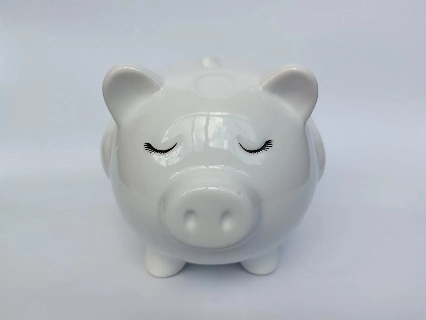 Cartoon Money Saving Box Kids Ceramic Piggy Coin Bank for Gifts