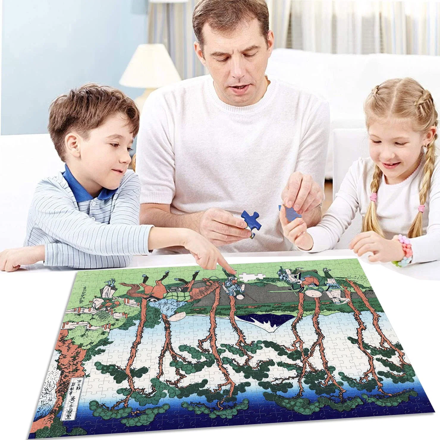 36 Japanese Ukiyoe Scenes Wholesale/Supplier Intellectual Educational Kids Toys, Wooden 8000 Piece Jigsaw Puzzle Gifts Toy, Customisable Patterns and Sizes.