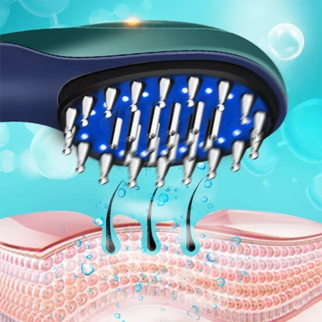 Vibrating Head Massager Brush Hair Laser Comb Hair Growth Scalp Massager Brush