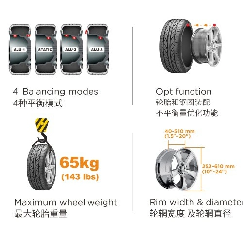 Tyre Maintenance Equipment Tire Changer and Wheel Balancer Combo U-2022m