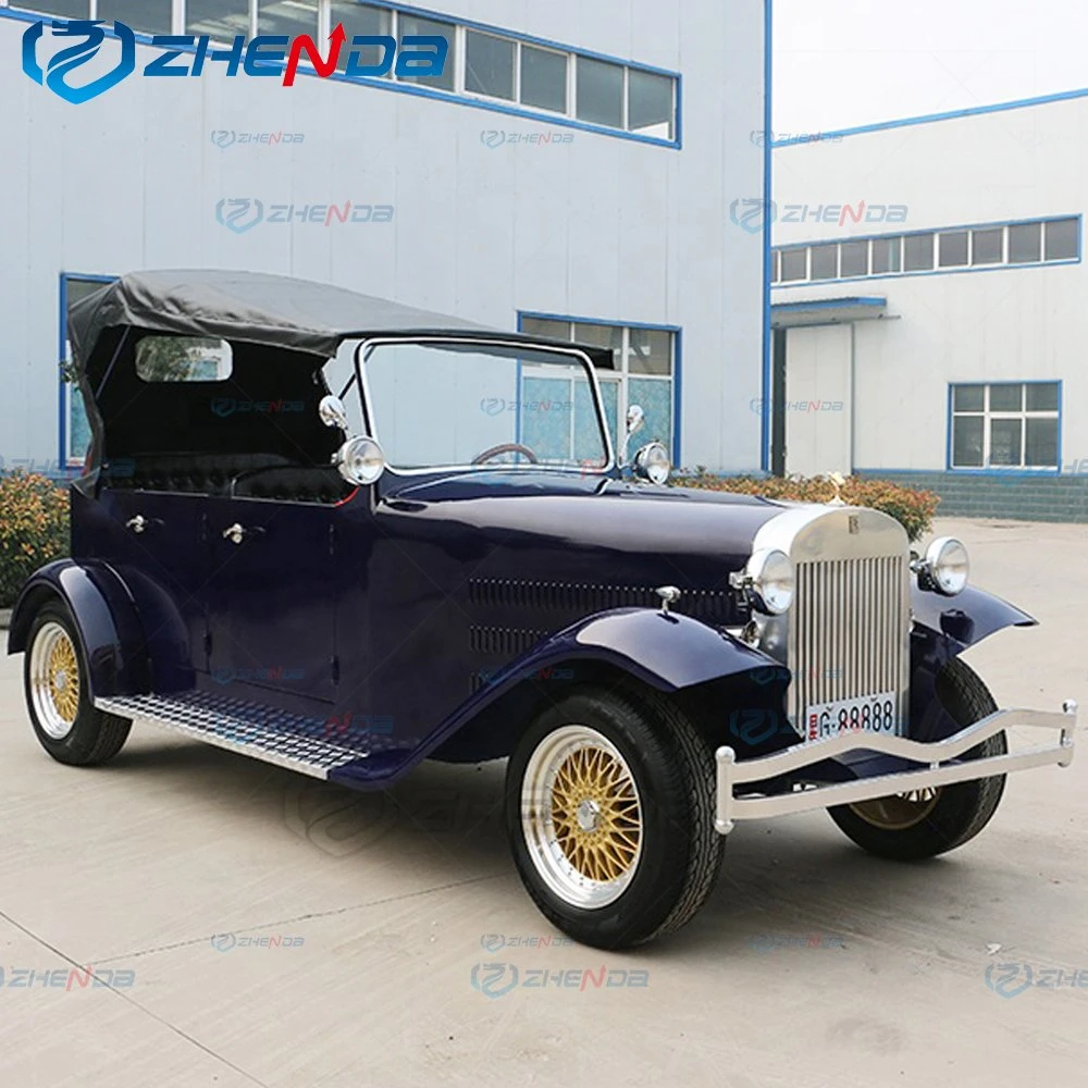 Factory Prices Electric Classic Sightseeing Vintage Car for Hotel Resort