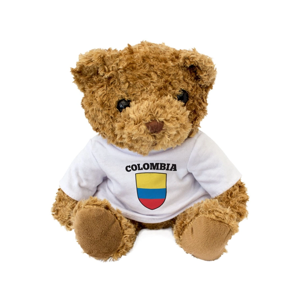 Stuffed Teddy Bear Plush Custom Sitting Animal with T-Shirt Toy