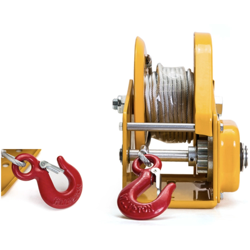 1200lbs Self-Locking Hand Winch Stainless Steel Boat Windlass Truck Auto Manual Lifting Hoist