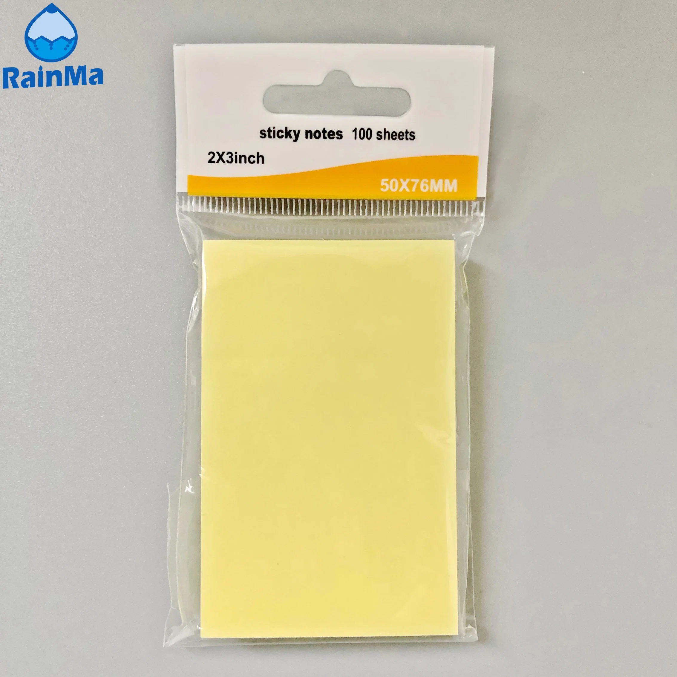 Cheap 2*3inch 100sheets Yellow Sticky Notes with Custom Logo