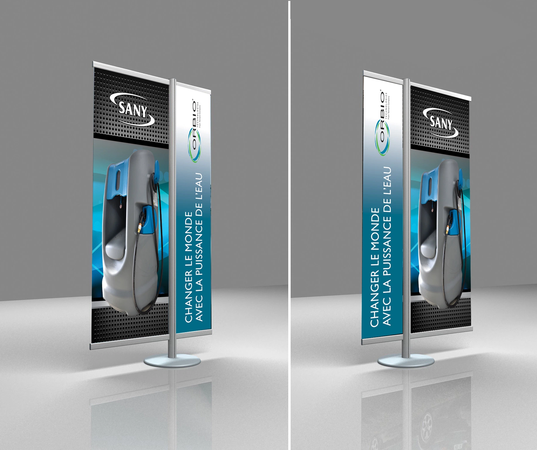 Luxury Aluminum Advertising Banner Stand for Exhibition