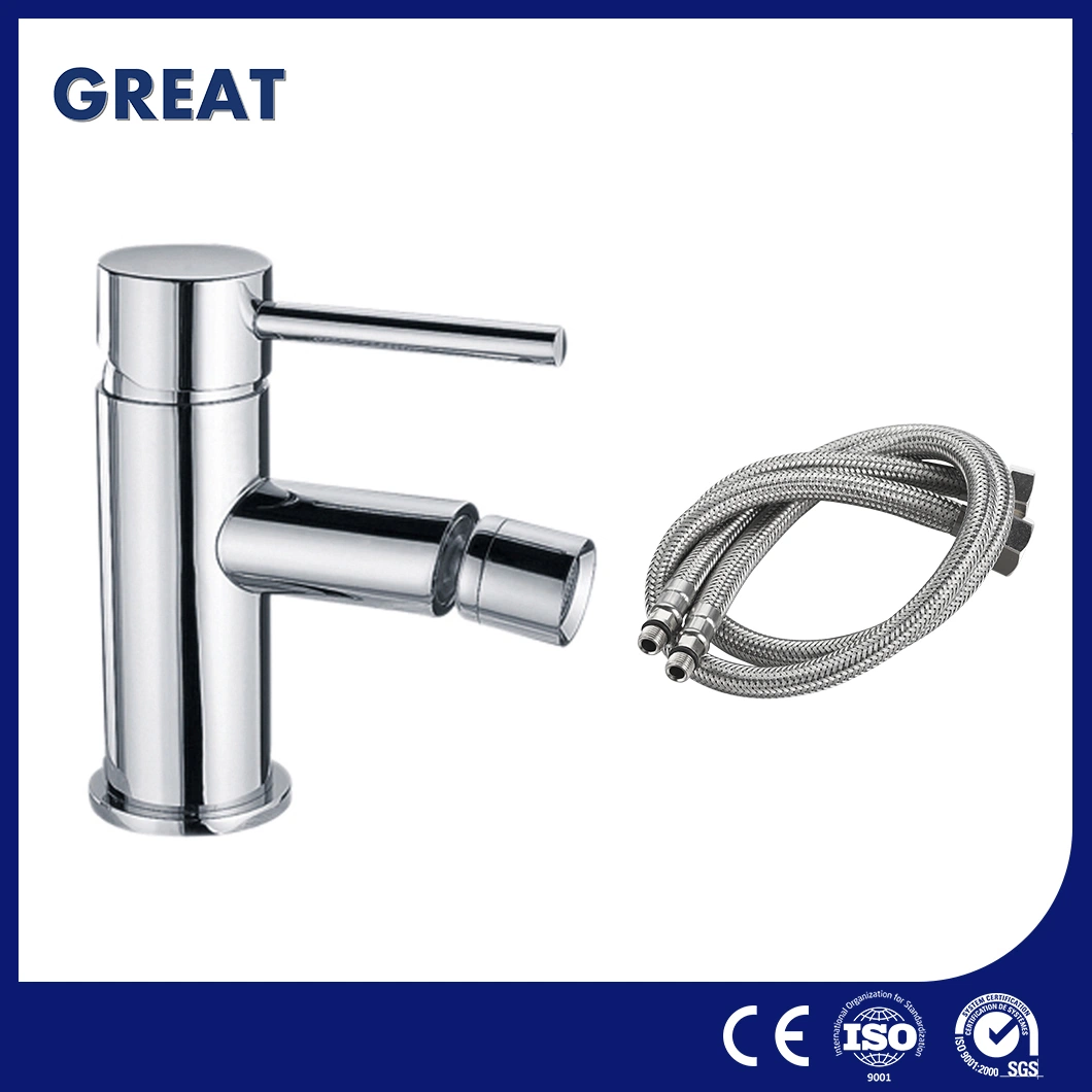 Great Single Cold Water Bidet Faucet Factory OEM Customized Bidet Toilet Tap Gl4107m40 Chrome Single Lever Bidet Faucet China Deck Mount American Bidet Faucet