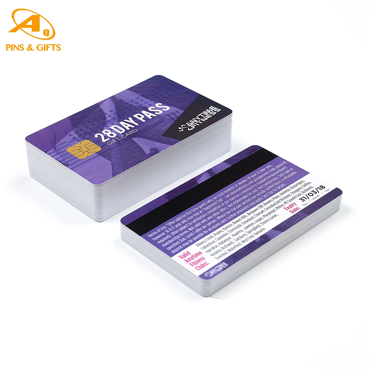 Miroir Smart Gift Tag Test SIM Java transparent Business NFC Carte à bande magnétique Smart Metal Credit RFID prépayée