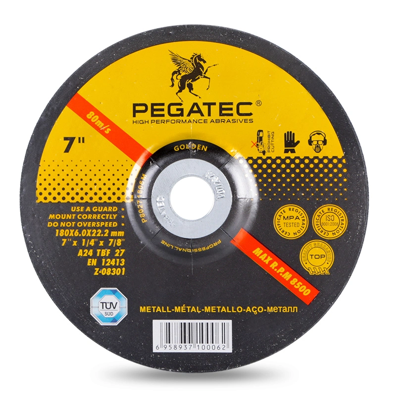 Pegatec 180X6X22mm Abrasive Metal Grinding Disc