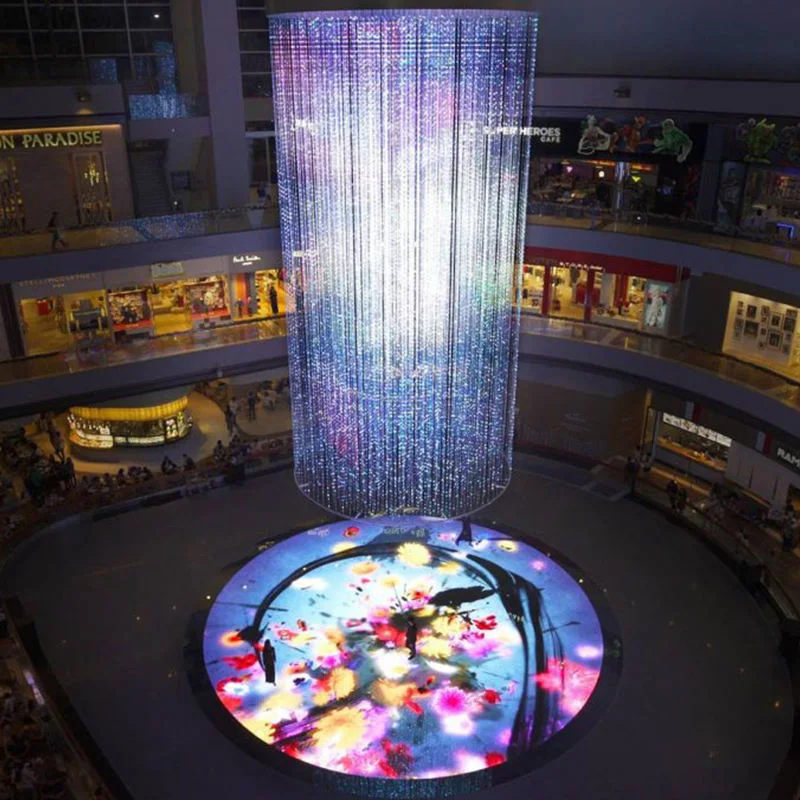 ÉCRAN LED de sol carrelé scène danse écran LED de panneau mural Écran tactile LED hiver