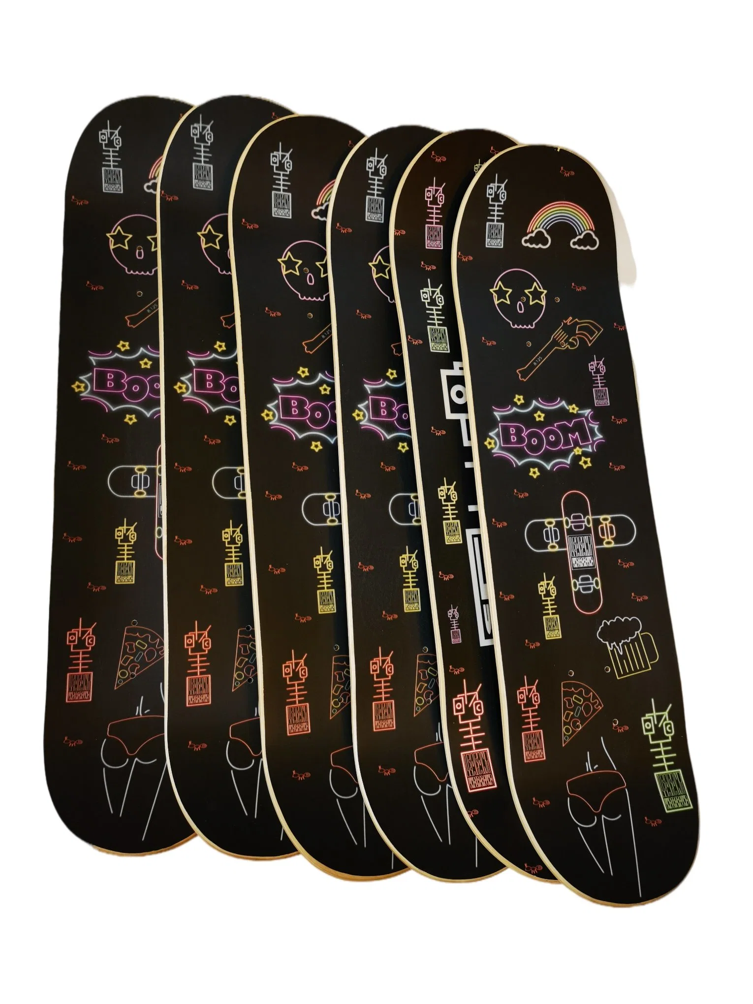 2023 Hot Custom Design 7 Ply Maple Professional High Standard Skateboard