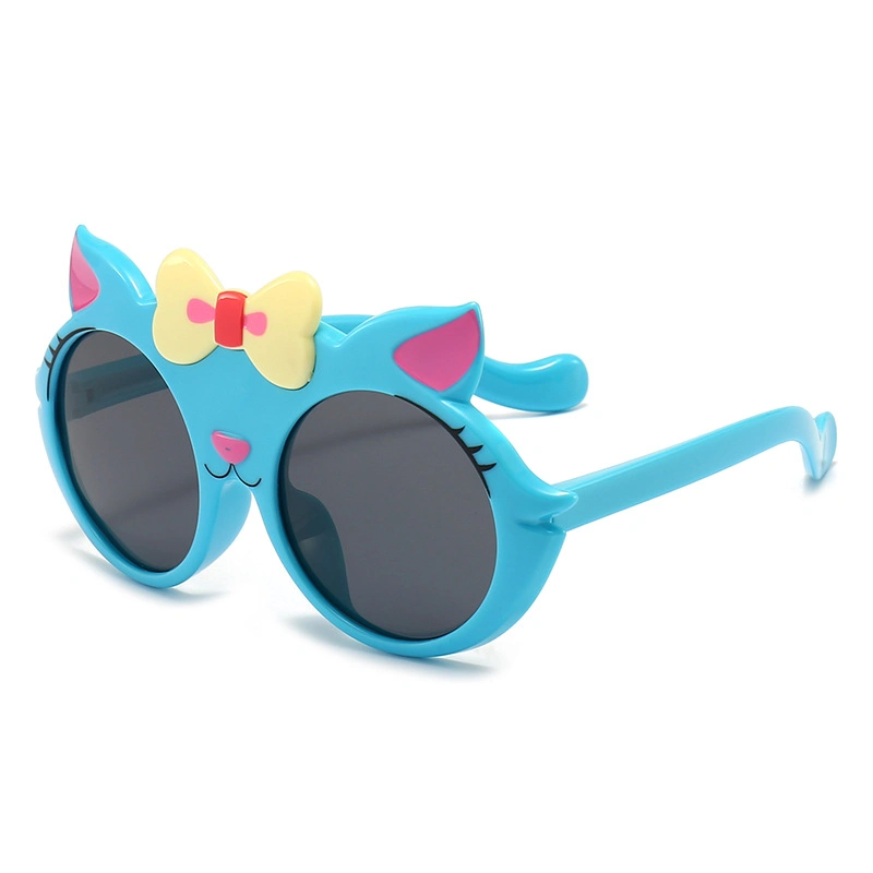 Nouveautés Lunettes de soleil unisexes Tpee pour enfants Lunettes de soleil 3D Cartoon Cat