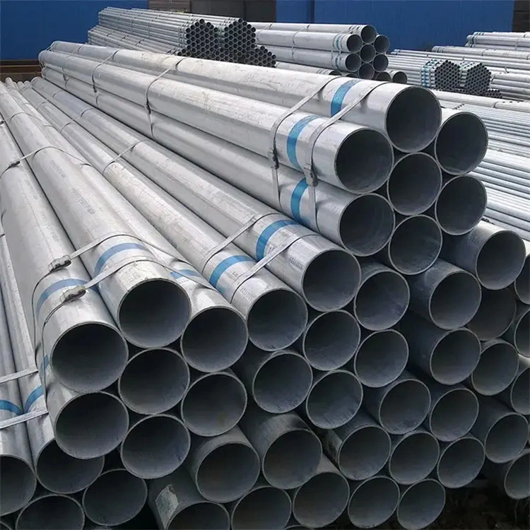 DN20 DN25 DN40 Hot-DIP Galvanized Round Steel Pipe for Fire Fighting Pipeline