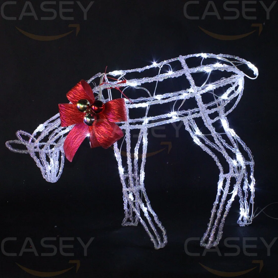 1/6chrismas LED extérieure Deer 3D motif Street lumière à travers Deer Lumière de rue motif