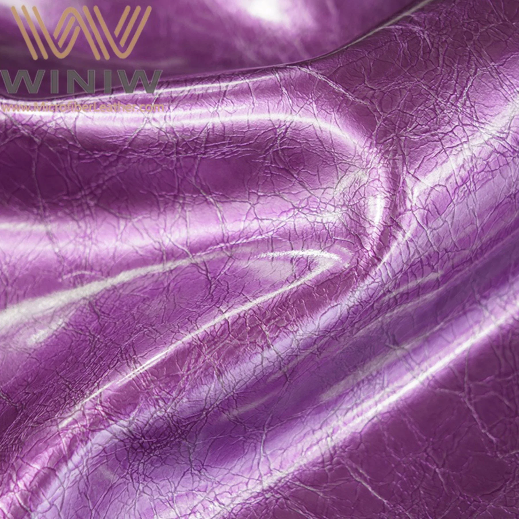 Artificial Material Purple Vinyl Fabric Microfiber Artificial Leather for Background Wall Decoration