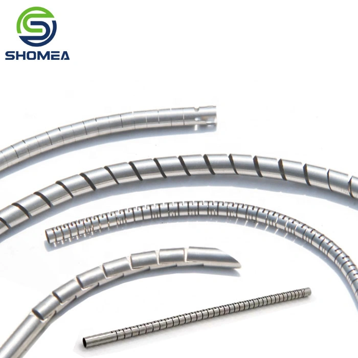 Shomea Customized Kleiner Durchmesser Edelstahl Flexible Laser Schneiden Endoskopisch Katheter