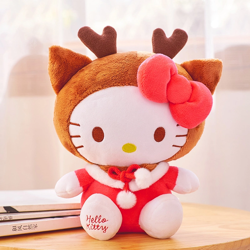 Sanrio Kawaii Olá Kitty Stuffed Toys plushies Soft Cartoon cute Presente de Natal