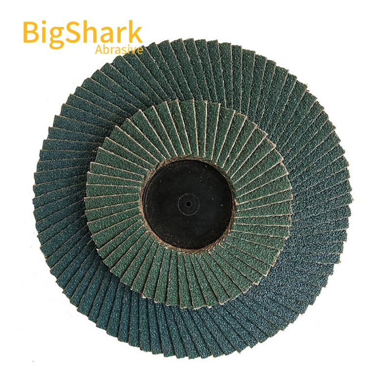 Stainless Steel Inox Polishing Green Color Zirconia Flap Disc