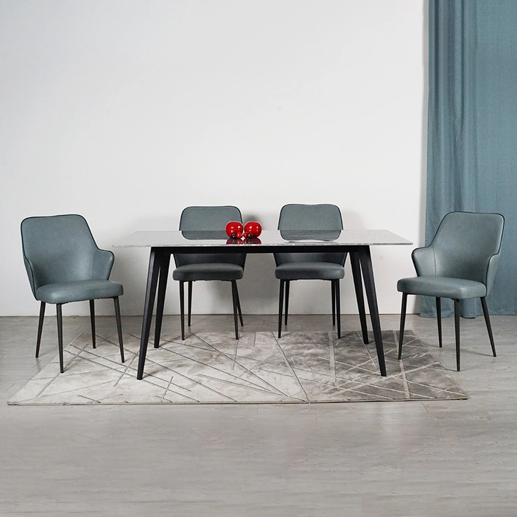 Caliente la venta de un diseño simple Salón mesa comedor moderno y lujoso comedor Muebles de sala rectangular