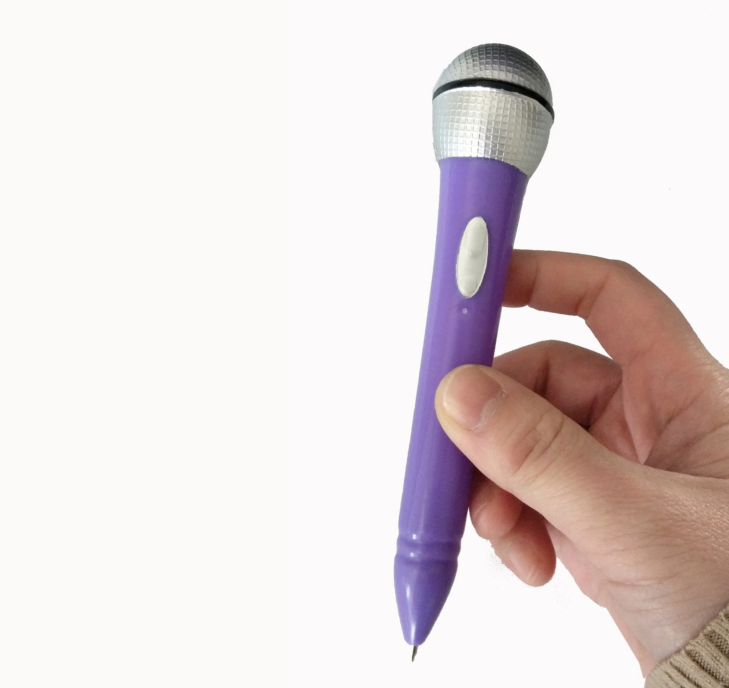 Derniers jouets éducatifs pour enfants S stylo en forme de microphone cadeau promotionnel Stylo à bille