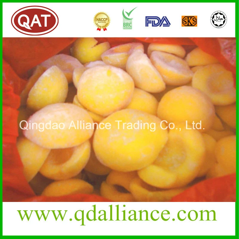 Wholesale/Supplier Bulk IQF Fruits Frozen Yellow Peach Halve with Brc Certificate