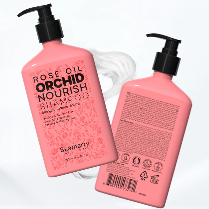 Pflanzliche Haarpflegeprodukte für schwarze Frauen Rose &amp; Orchidee Deep Cleansing &amp; Nourish Bulk Hsampoo für Salon &amp; Hotel