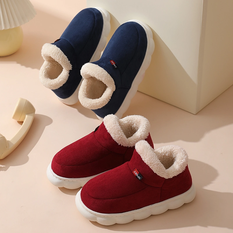 New Winter Indoor and Outdoor Cotton Shoes for The Elderly with Velvet and Warm Thick-Soled Cotton Shoes