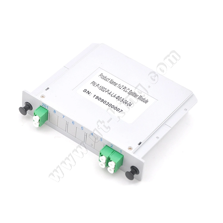 PLC Cassette Insert Card with LC/APC Connector 2X4 Fiber Optic Cassettes Splitter