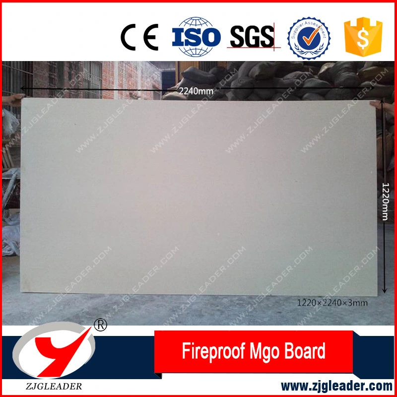 Durable Sanded MGO Board Fireproof Building Material with Color Blue