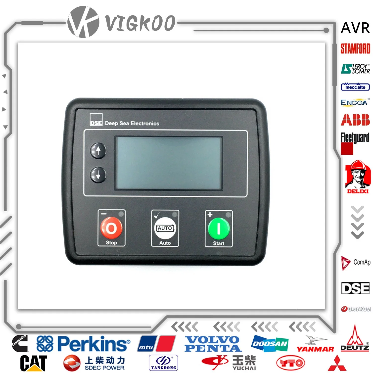 شاشة LCD لبدء التشغيل الذاتي لوحدة التحكم في أعطال مأخذ الطاقة الرئيسي بوحدة التحكم في المولد أجزاء المولد Dse4520 لوحدة التحكم في الحماية