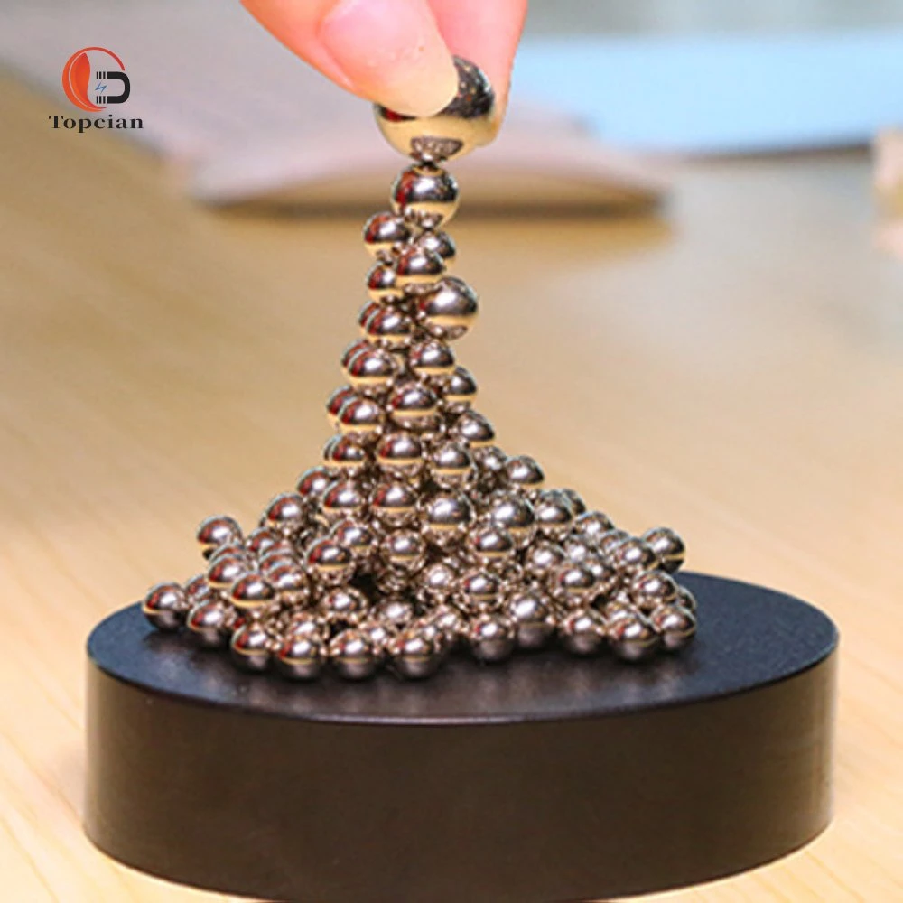 مكتب الهدايا الإبداعي للزينة المغناطيسية لنحت الجسم (DIY) للنحت المغناطيسي Vent Ball Creative Gift Office ديكور سطح المكتب الخرز المغناطيسي