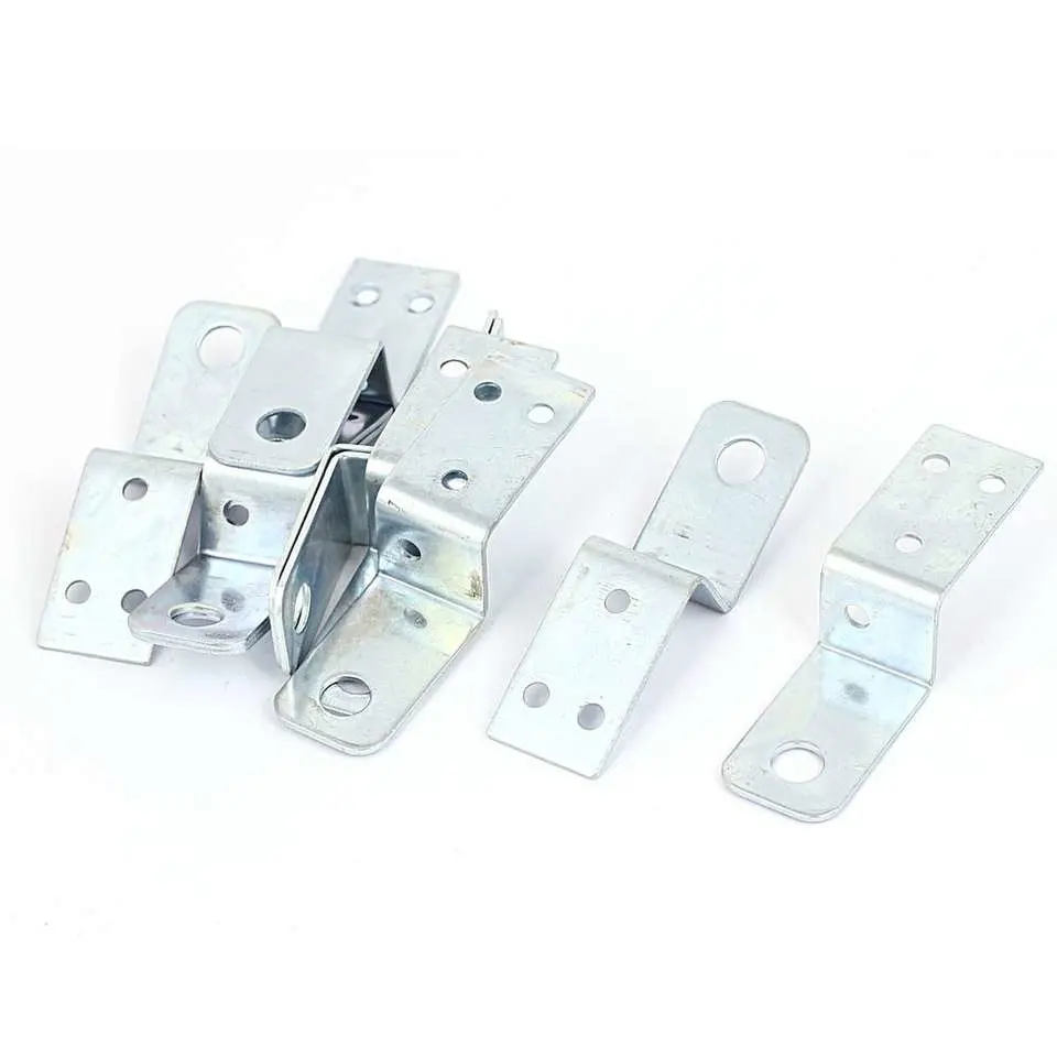 OEM 45 Degree Galvanized Stainless Steel Aluminum L Z Shape Flat Industrial Metal Right Slotted Corner Angle Wall Bracket