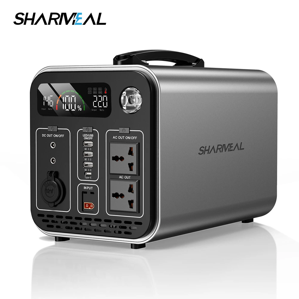 Original Home Station Generators Lithium 1500W LED Wireless Solar Power Supply with Charger AC DC Output