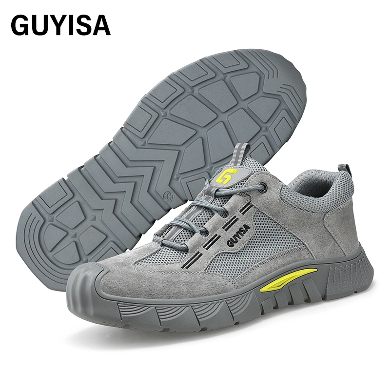 Guyisa Chaussures de sécurité pour Homme Chaussures de sécurité étanches et respirantes à bout en acier Pour le travail