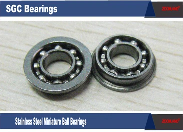 Ball Bearings Mounted with Flange for Hand Tools, Stainless Steel Flange Ball Bearing SMF72