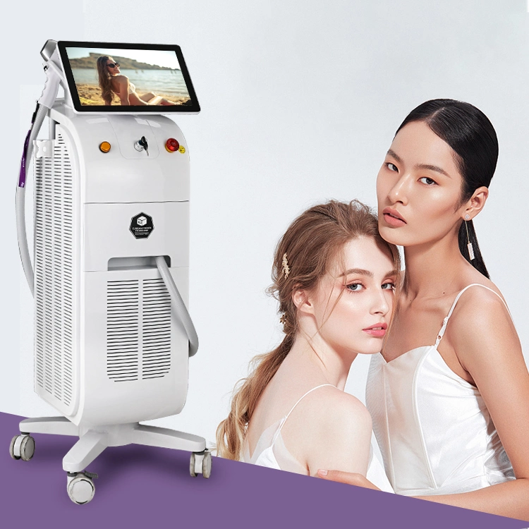 2022 Newest 4K Screen 2 Handles 1000W1200W1600W Triple Wavelength Laser Hair Removal Diode Laser Ice Titanium Salon Beauty Equipment