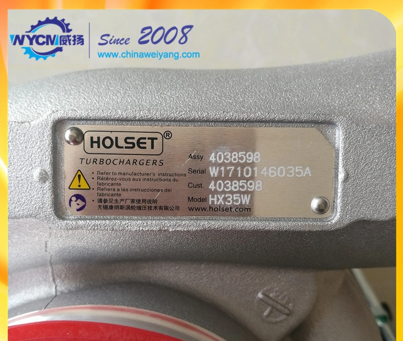 Qsb6.7 6CT Hx35 واط Turbo 4038598 Holset 4038211