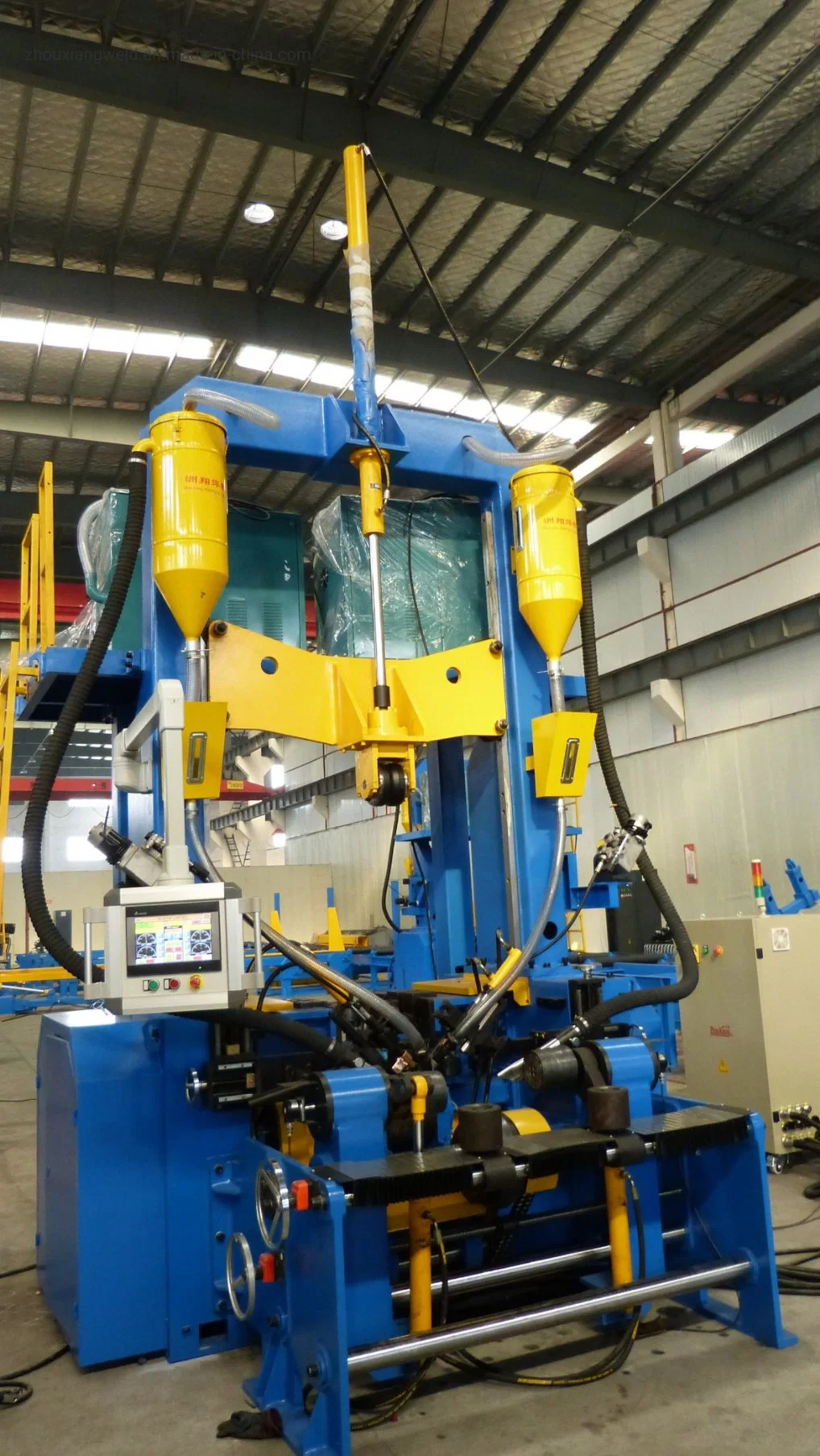 Touch Screen H Beam Assembly Welding and Straightening Machine