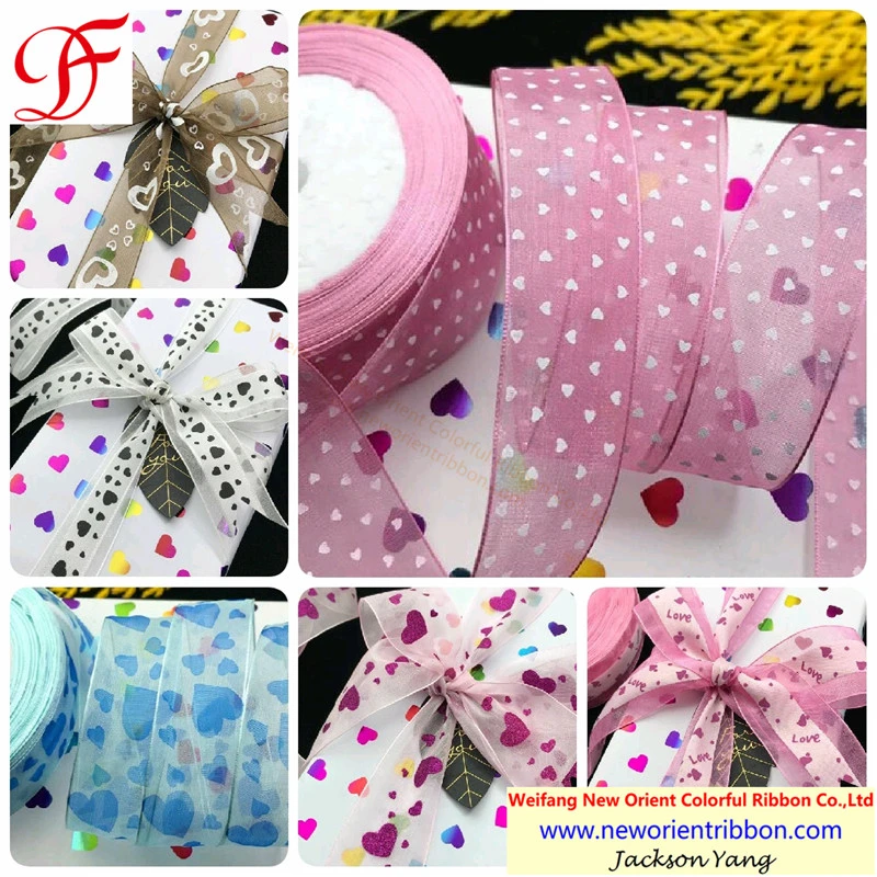 China Satin, Grosgrain, Organza, Metallic, Satin Edge Organza Ribbon for Gifts/Packing/Wrapping/Bows/Xmas/Garment Accessories