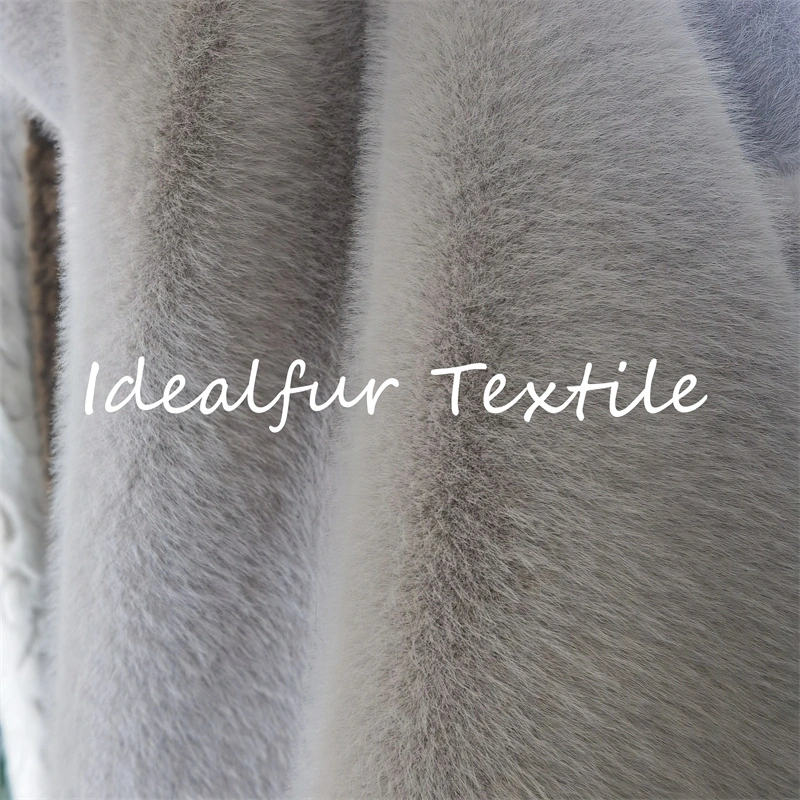 سوبر ناعم قصير مختلط كومة طويلة مختلط نسيج faux Mink Fur Fabric