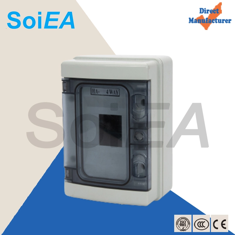 18 Ways IP66 PC Waterproof Distribution Box for Circuit Breaker