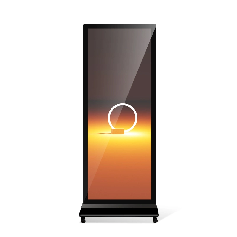 70 Inch Kiosk Floor Standing Vertical Signage Digital Full Screen Ad LCD Display