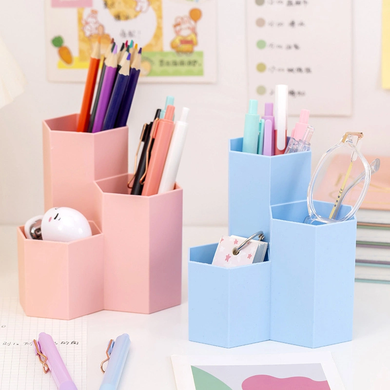 Factory Direct Sales Simple Candy Color Modern Style Low Pencil Holder