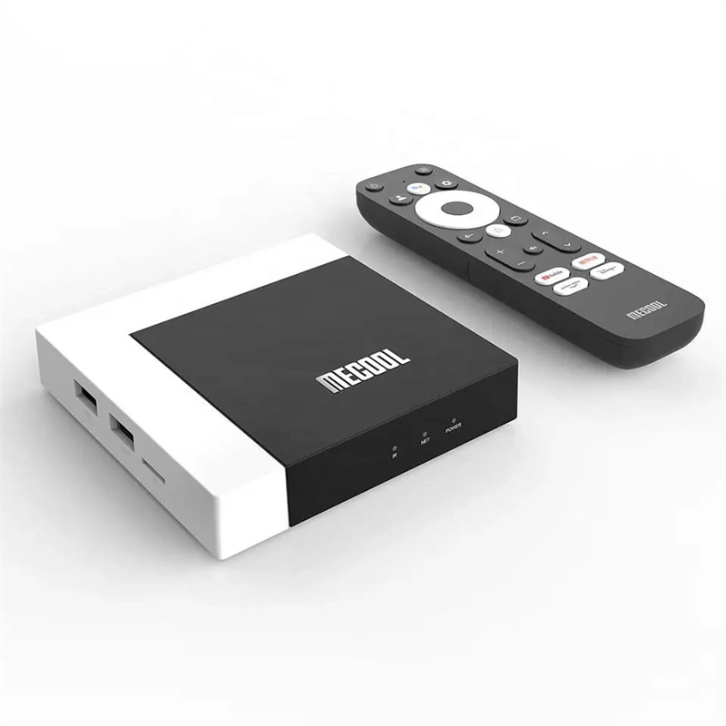 Mecool Km7 plus Netfiix 4K Android 11.0 2 Go 16 Go de streaming Décodeur TV HD Ott certifié Google, Top Box 4K Internet Digital TV Box