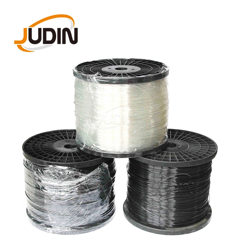Material de origen 100% de plástico de alta resistencia de la línea de apoyo de acero, cable de accesorios de efecto invernadero de poliéster
