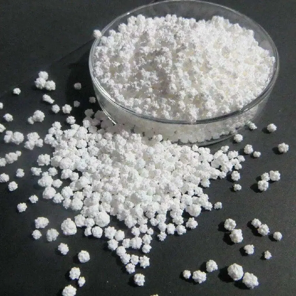 China Fornecedor de cloreto de cálcio anidro Cacl2 Pelotas granular branco