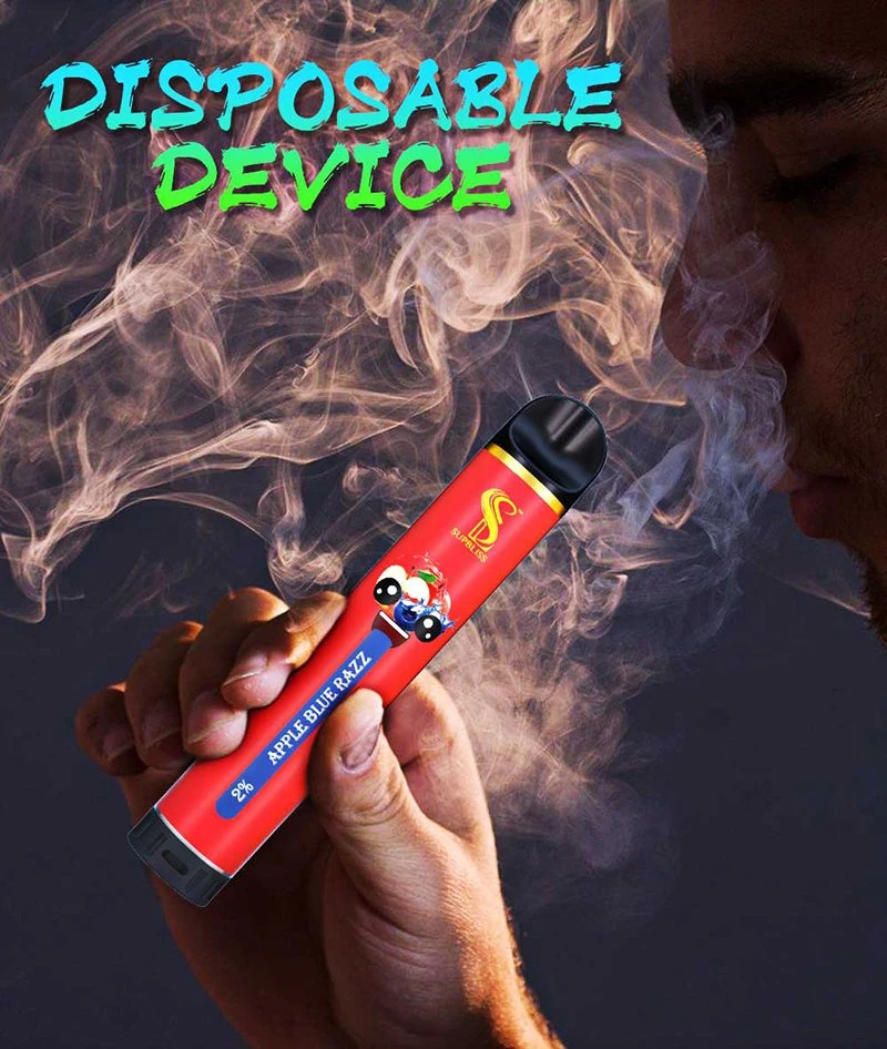 De plus de 2 % Nic Supbliss 1800 saveurs jetables Portable de gros de la Chine Cigarettes électroniques