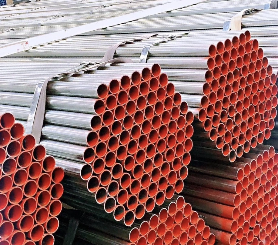 Wholesale/Supplier ERW Carbon Steel Painted/Pre-Galvanized/HDG Water Pipe Round BS1387 Manufacture for Sale