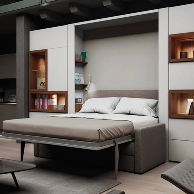 Unoticeable Bookshelf Murphy Bed Minimalist Furniture